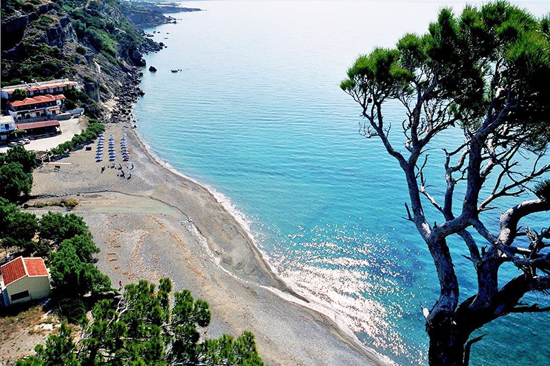 Agia Fotia Beach in south east Crete