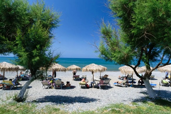 Maleme Beach in Crete