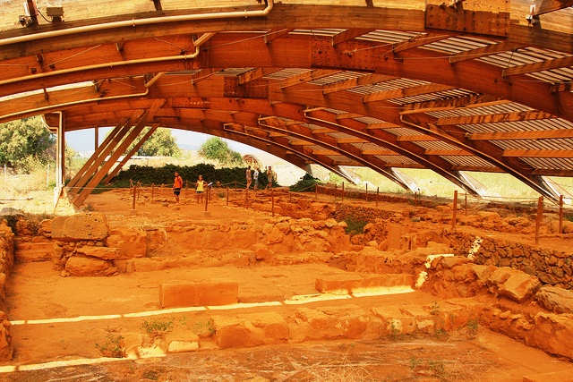 Archaeological site with covered digs (image by Alexander Baranov)