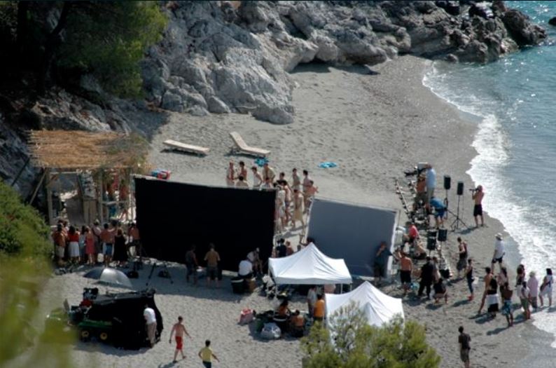 Kastani Beach - filming of Mamma Mia the movie