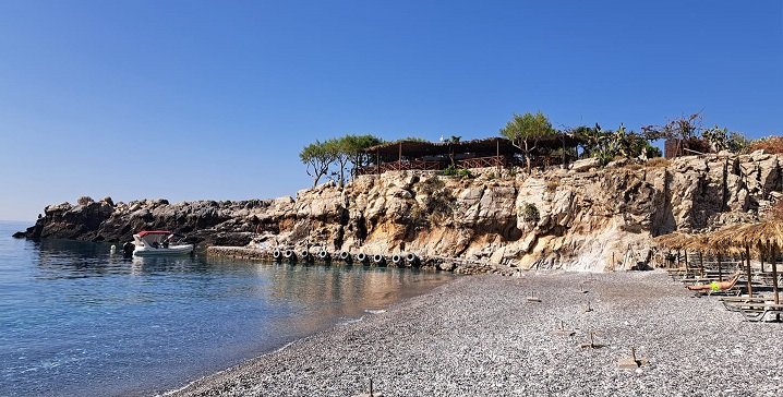 Marmara beach and taverna