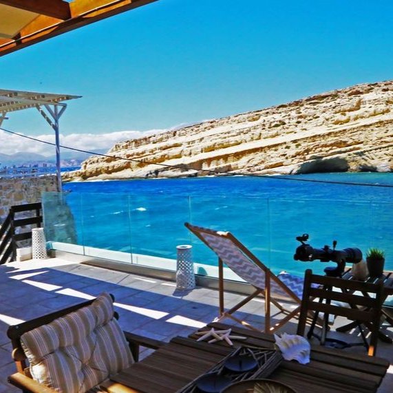 Matala Caves Seafront Apartment view