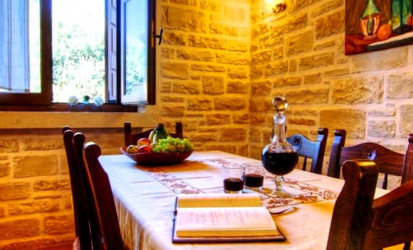Myrtia - Beautiful stone and wood traditional architecture