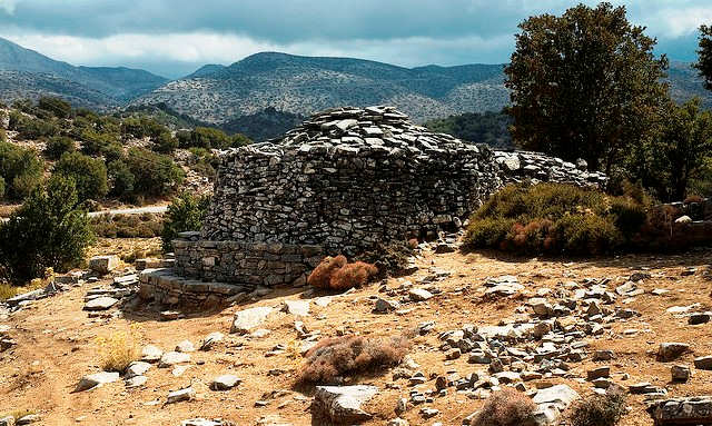 A shepherd's hut or mitato in the mountains of Crete