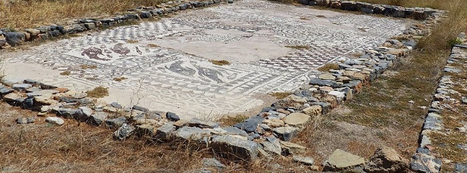 Mosaic ruins - ancient Olous