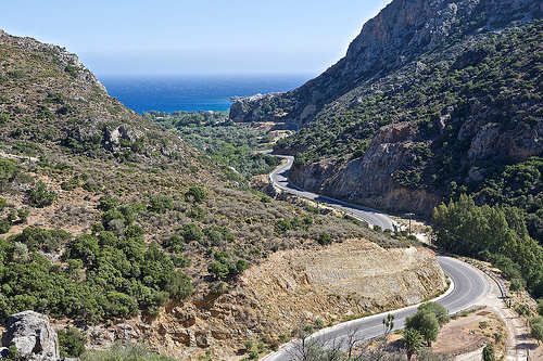 Paleochora Crete Road in
