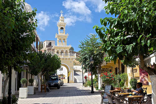 Palaiochora Town Street Scene