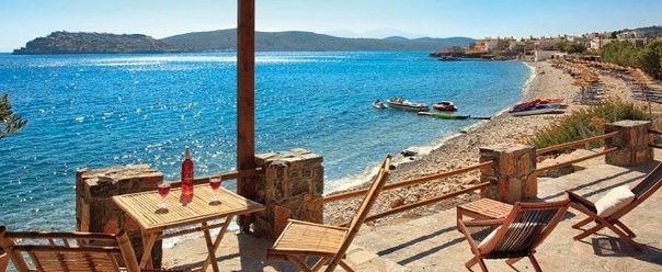 Plaka Beach From Cottage