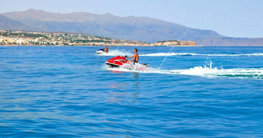 Hire jet skis at Rethymnon Beach, Crete