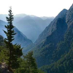 Samaria Gorge view