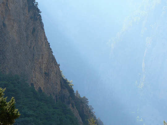 Samaria Gorge in the south of Chania region