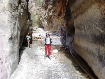 At the Portes - narrowest section of the ravine