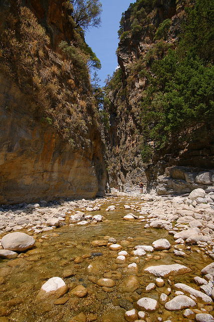 Samaria Gorge with water by Miguel Virkkunen Carvalho