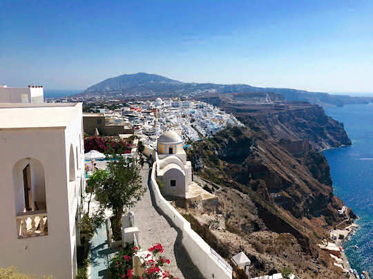 Santorini caldera views