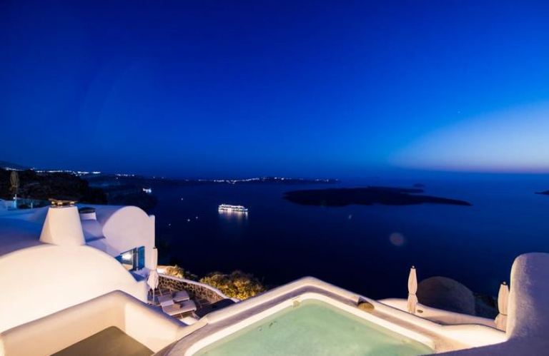 Santorini at Night