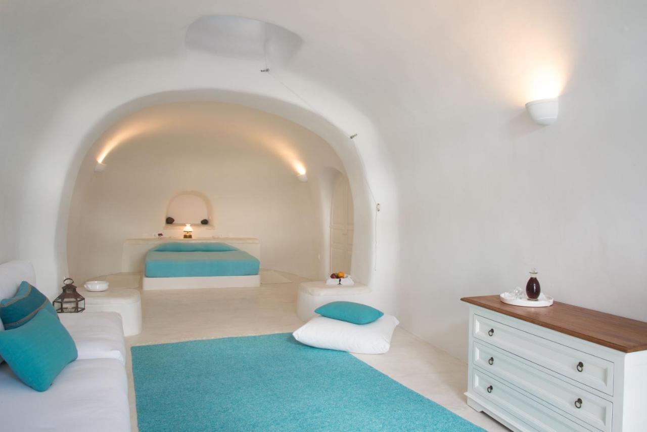 Experience the atmosphere of ancient Santorini by staying in a cave hotel. The modern hotels are very comfortable, nestled into the rock, with spectacular views. Such colours and perspective.