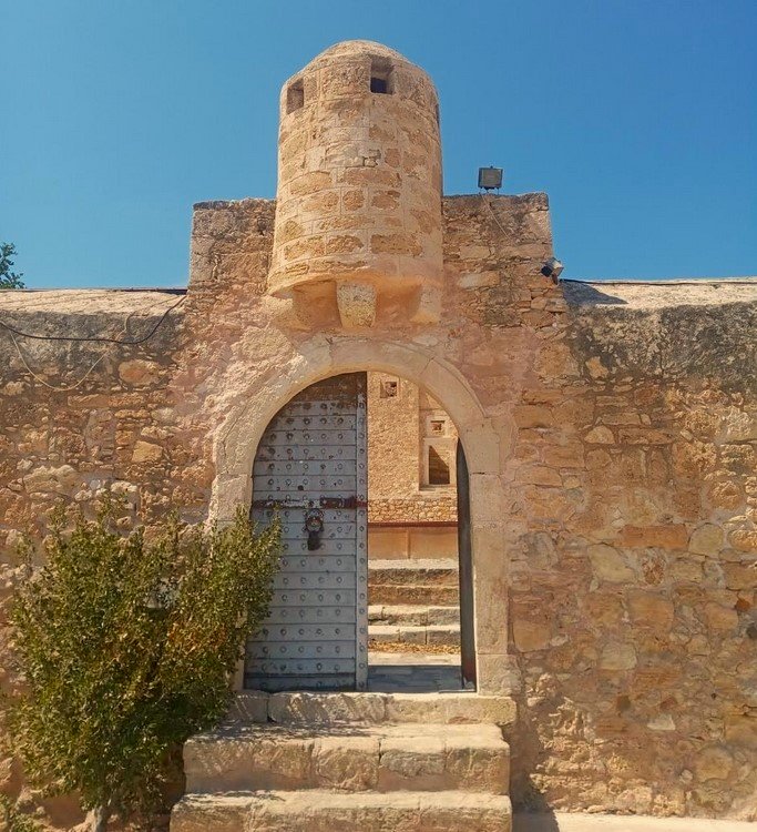 The Kazarma derived from 'Casa di Arma' sits atop Sitia in eastern Crete