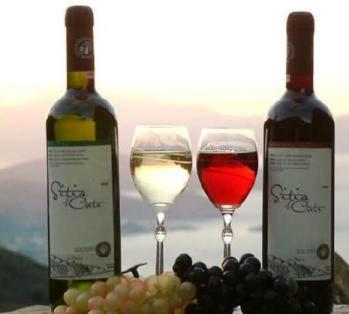 Local wines made by Union of Sitia