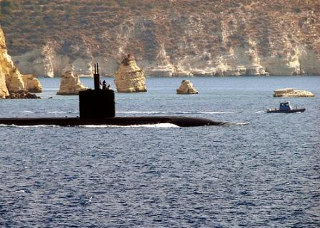 Greek and NATO navy vessels use this bay as a base