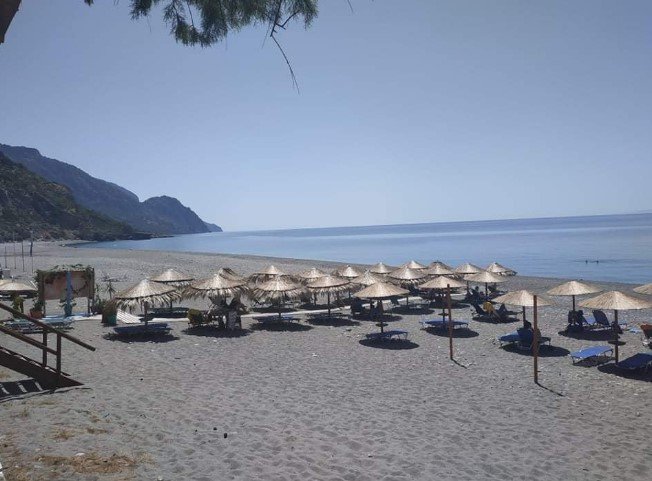 Sougia Beach in southern Chania, Crete Greece