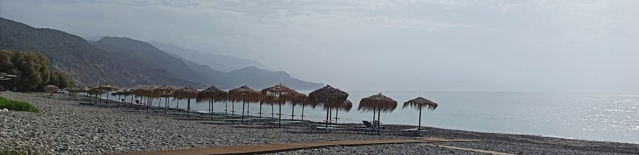 Sougia Beach in southern Chania, Crete Greece