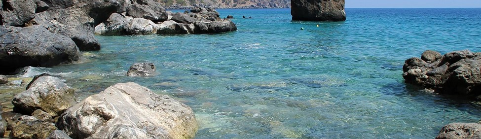 Sougia Beach in southern Chania, Crete Greece