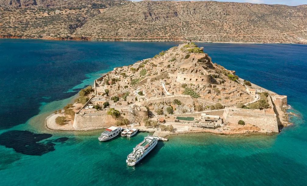 Spinalonga Island from the air