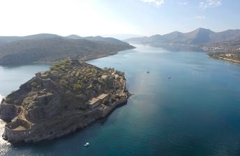 Elounda Bay with Spinalonga Island