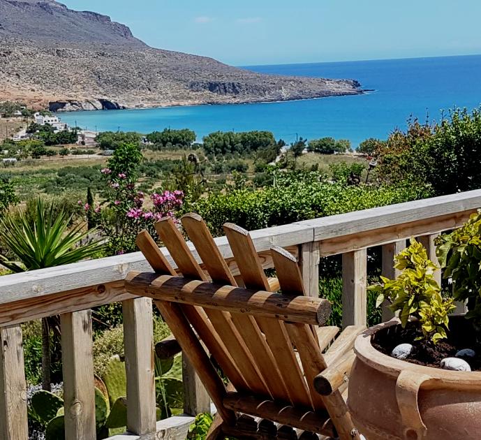 Terra Minoika View to the beach of Kato Zakros