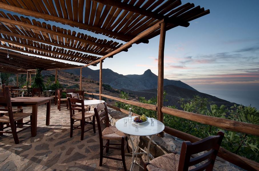 Thalori Resort looks over the Asterousia Mountains and the sea in southern Crete