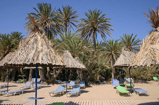 Vai Beach - relax under the palms
