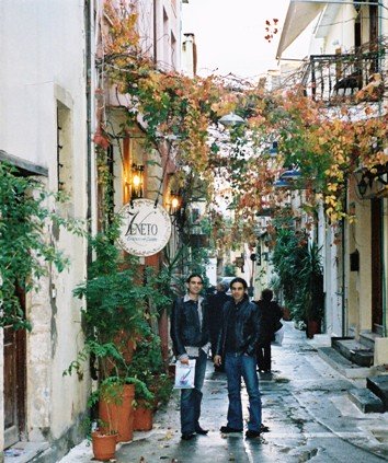 Authors of We Love Crete in the Old Town of Rethymnon