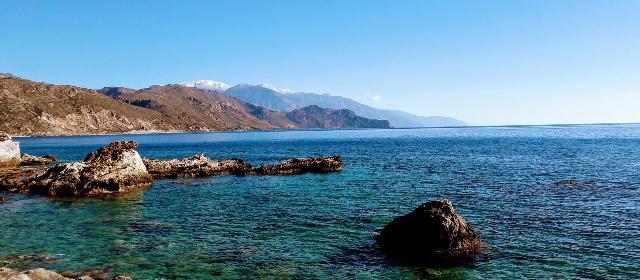 Views to the White Mountains from Palaiochora