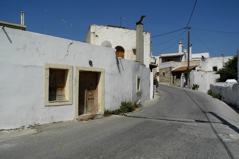 Vori village street in Crete (image by Mark Latter)